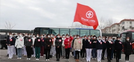 春暖花開，英雄歸來！葫蘆島市第二人民醫(yī)院支援綏中醫(yī)療隊(duì)凱旋而歸~